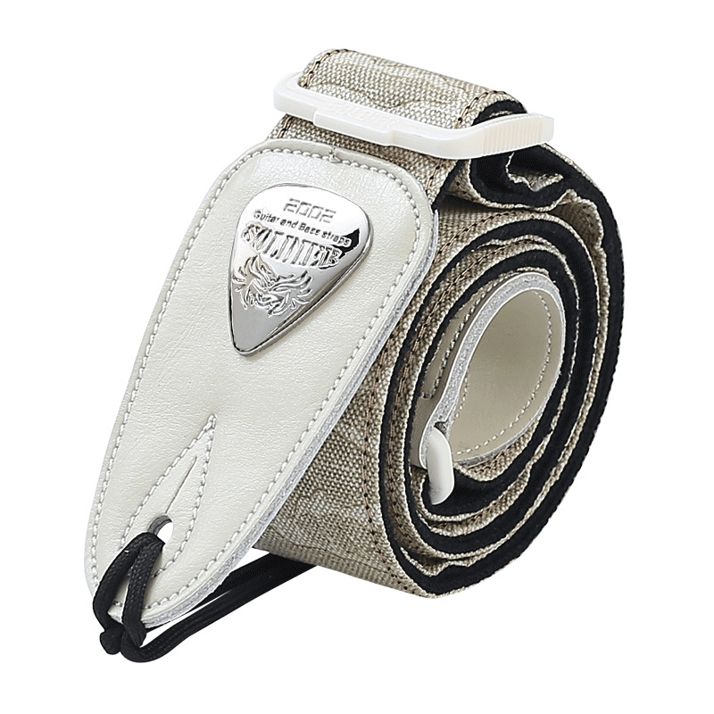 Picture of Soldier Soldier Guitar Strap Folk Wood Electric Guitar Shoulder Strap Bass Widened Leather Strap Perseus