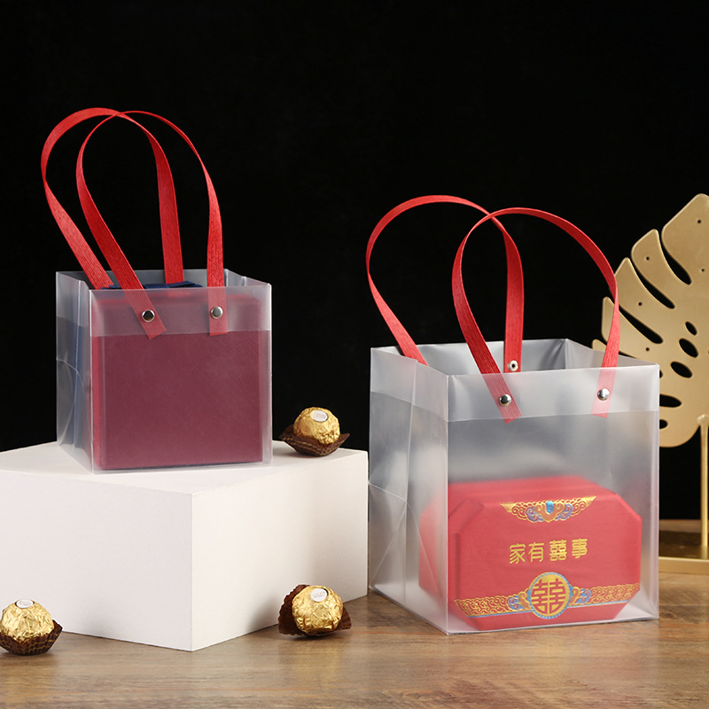 New candy tote bag transparent gift bag Christmas gift bag gift bag wedding candy bag