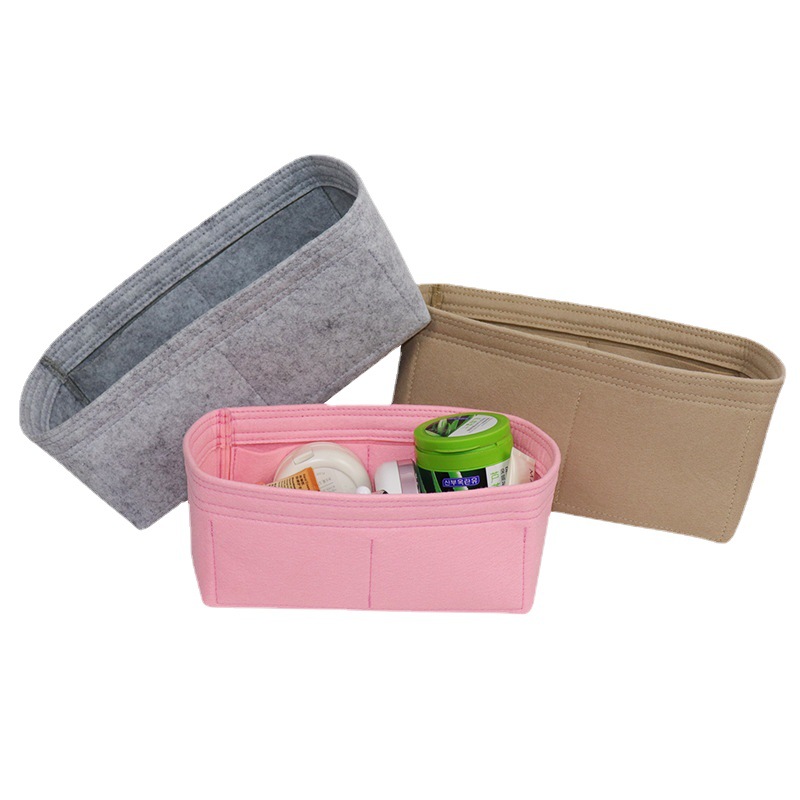 Cross-Border Supply of Felt Storage Bags, Simple Makeup Bags, Felt Bags, Felt Bag-In-Bag, Large Fashionable Wool Felt