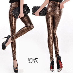Picture of Korean Fashion Slim Pants Leopard-print Sexy Snake-print Ankle-length Pants Slim-fit High Waist Leggings