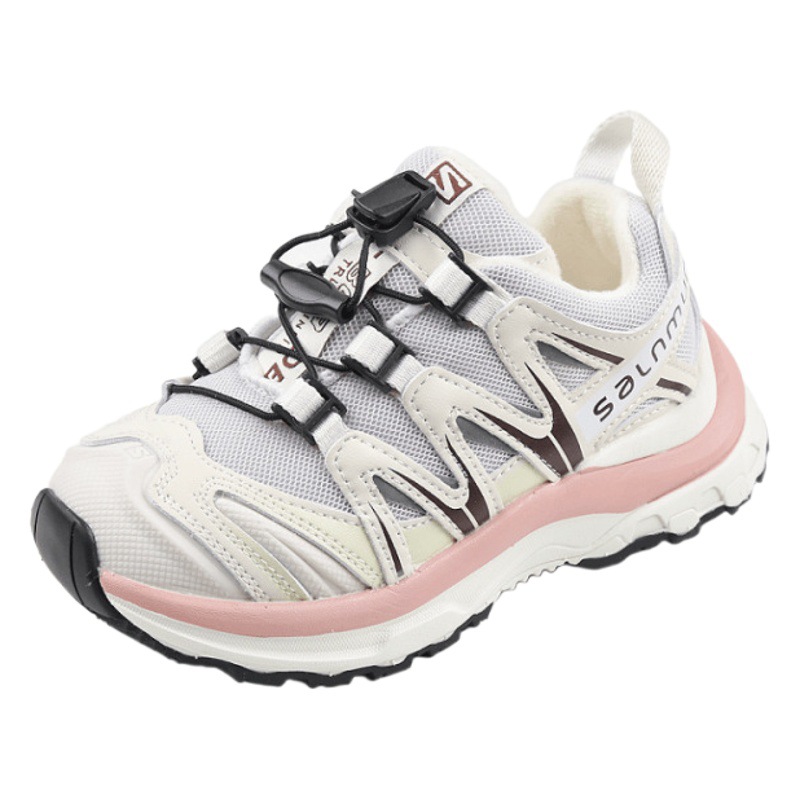 Boys' shoes 2023 autumn new fashion brand running shoes children sneaker fleece-lined two cotton girls' daddy shoes