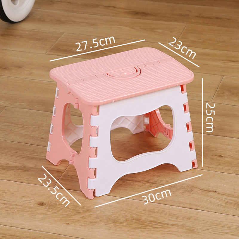 Picture of Thickened Plastic Folding Stool Portable Mini Outdoor Adult Children Chair Bench Portable Train Mazar