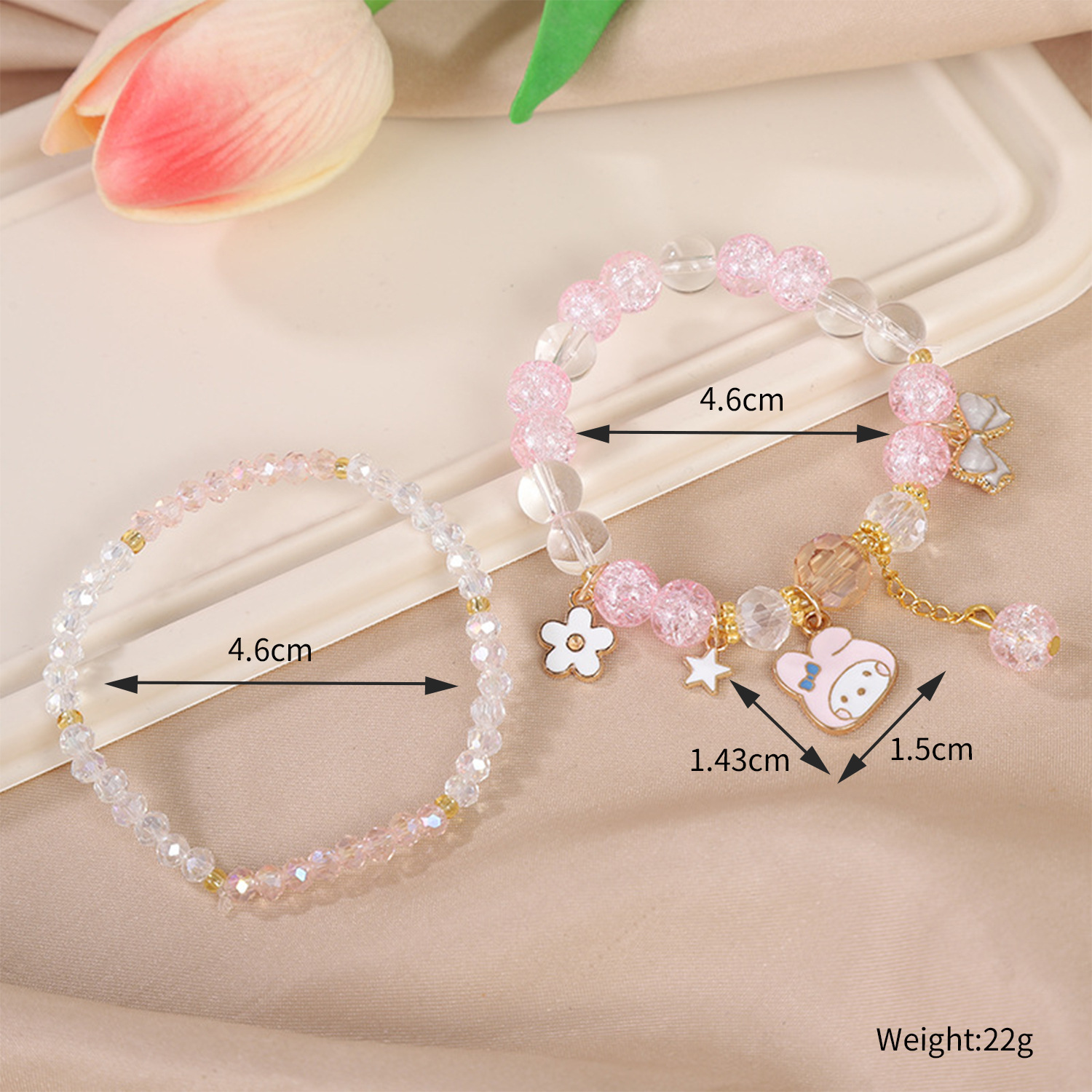 Picture of Children's Bracelet Bracelet Bracelet Beaded Crystal Women's Cute Students Girls' Bracelet Children's Gift