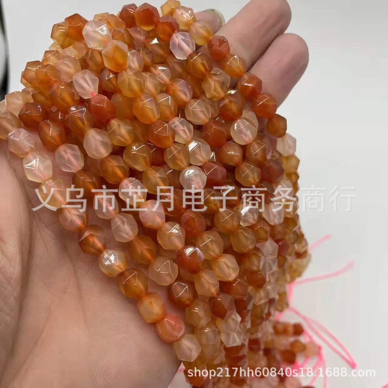 Picture of Factory direct new variety of natural stone diamond cut diy handmade loose beads bracelet jewelry accessories materials