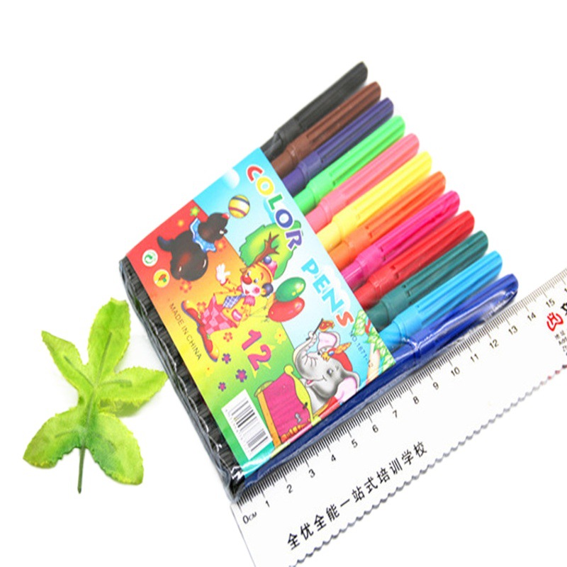 Watercolor Pens for Kidsren, Washable Colorful Pens for Primary School Students, Kindergarten, 12 Colorfuls, 24 Colorfuls, Art Brushes for Kidsren Only