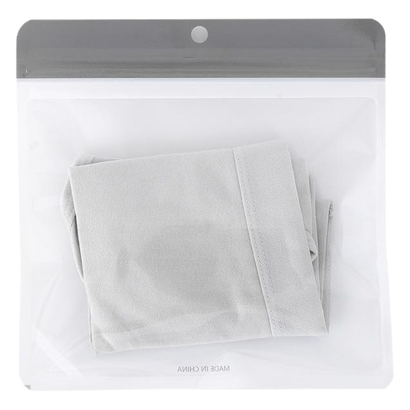 Men and Women's Underwear Independent Packaging Bag Transparent Ins Clothing Underwear Ziplock Bag Thickened Socks Zipper Bag