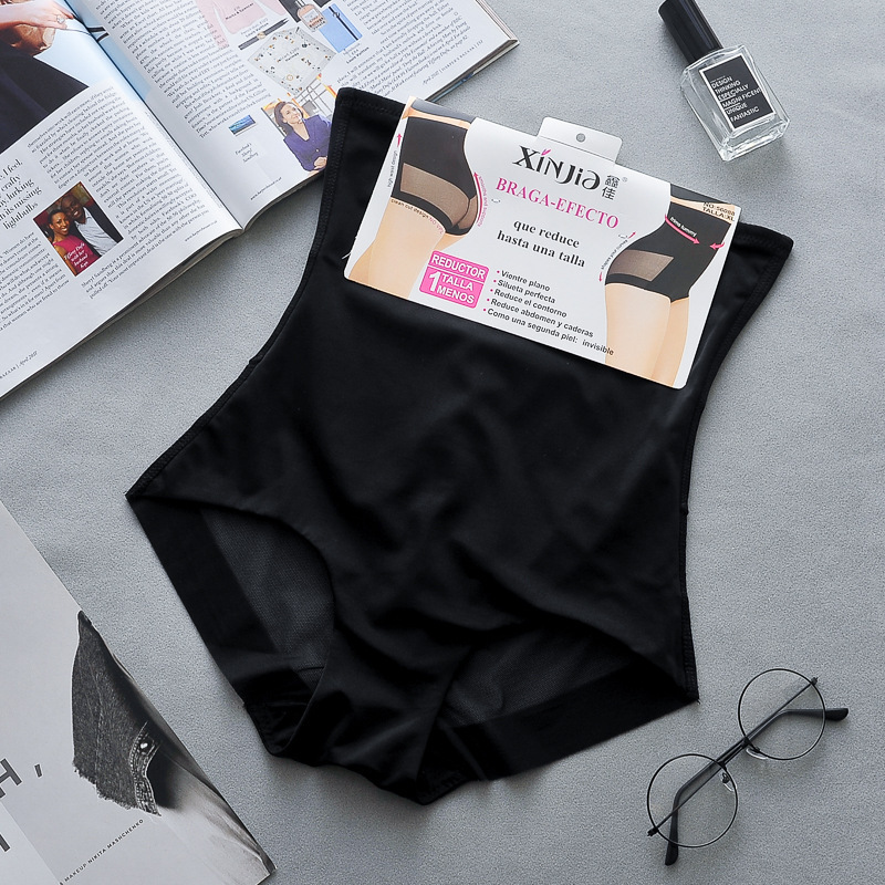 Picture of Cross-border Amazon Thin Ice Silk Mesh Breathable High Waist Belly Pants Tight-fitting Waist Slimming Body-shaping Panties