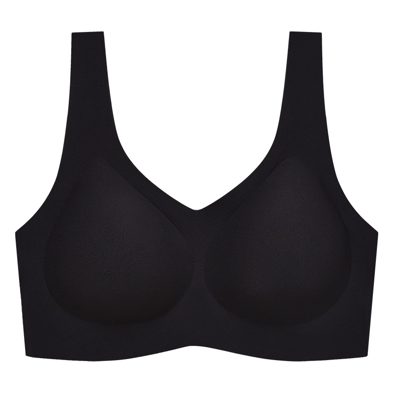 Picture of Bra Traceless Underwear Women's Full Fixed Cup Small Chest Push-up No Steel Ring Sports Beautiful Back Women's Big Chest Small Bra