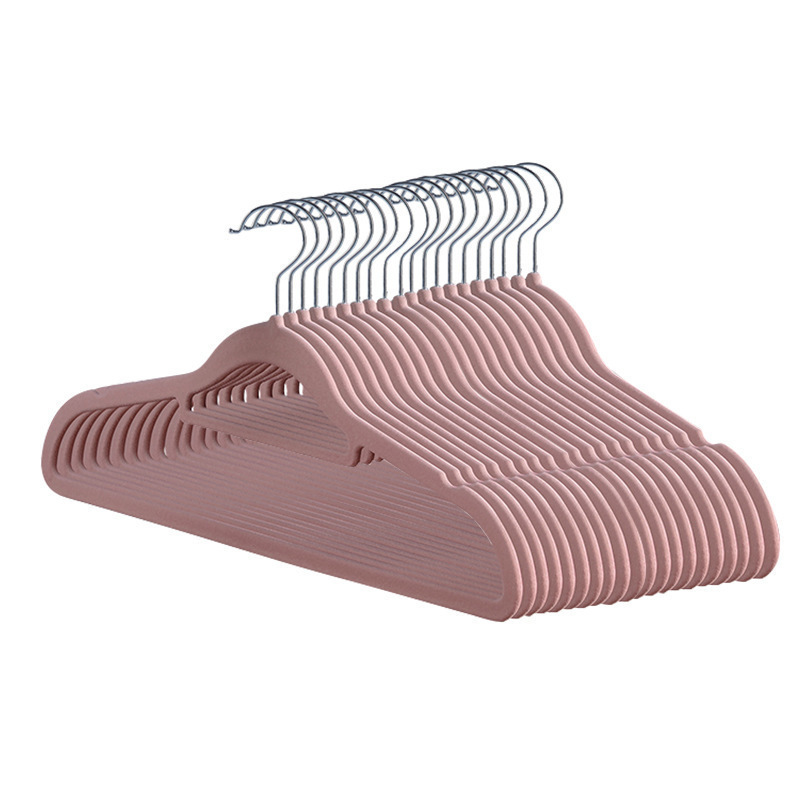 Picture of Flocking Hanger Anti-slip Hanger Drying Hanger Semi-round Hanger Household Hanger Drying Hanger Clothes Hanger Seamless Hanger