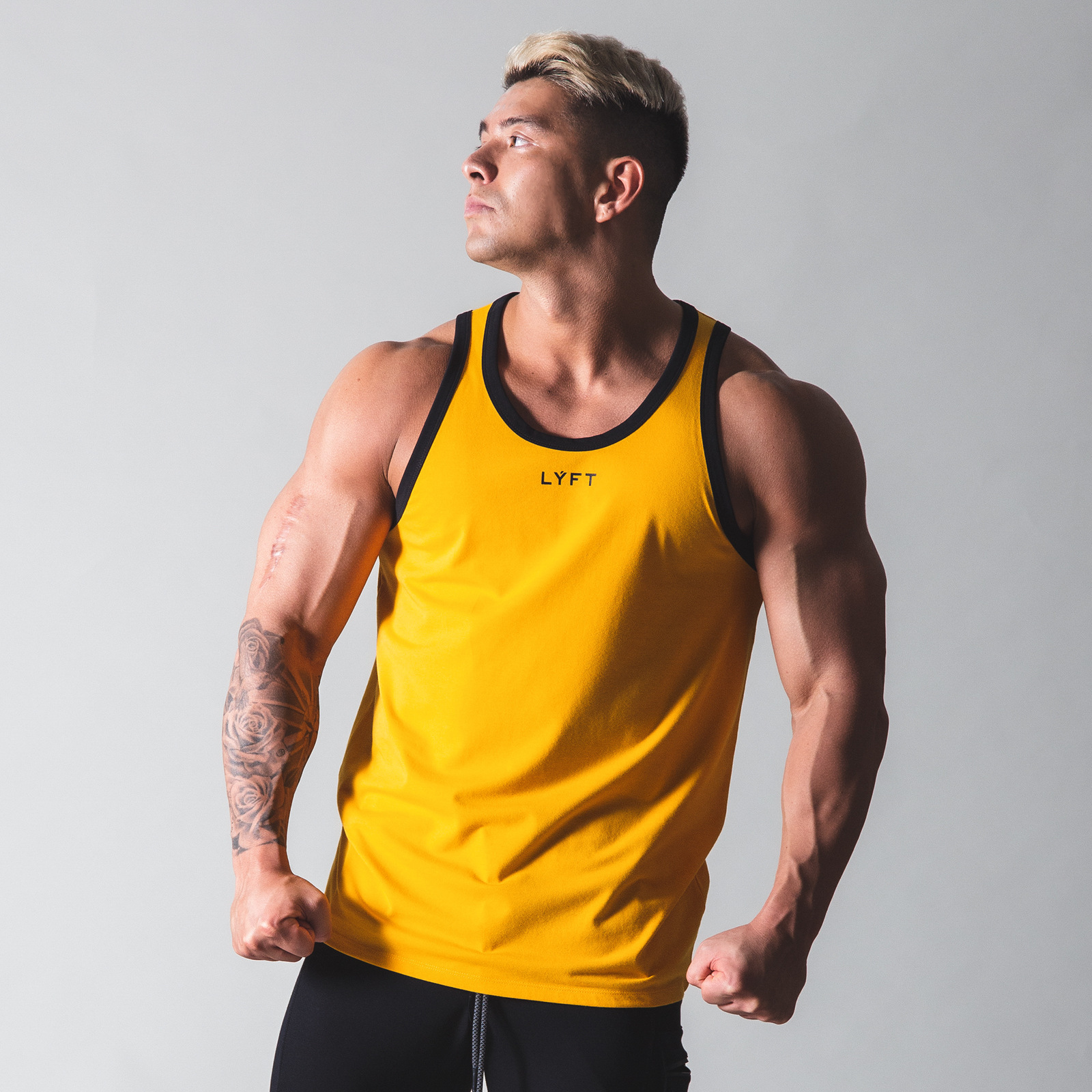 LYFT summer New Amazon fitness vest men's outdoor running leisure sports sleeveless I-shaped top