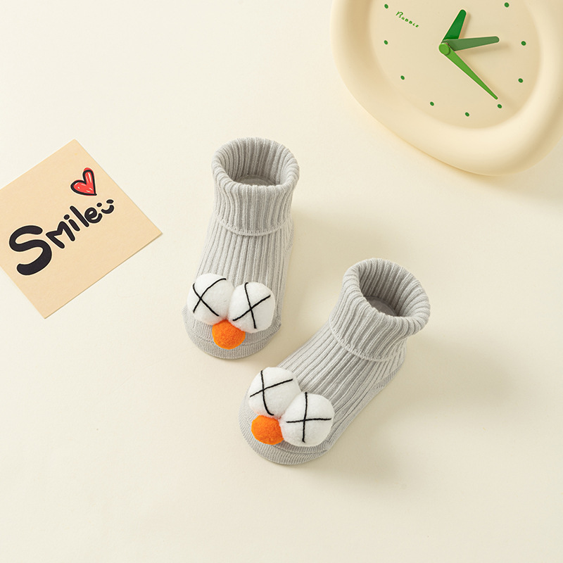 Picture of Newborn baby socks class a cotton spring and autumn non-slip boys and girls baby cartoon doll tube floor socks wholesale 1