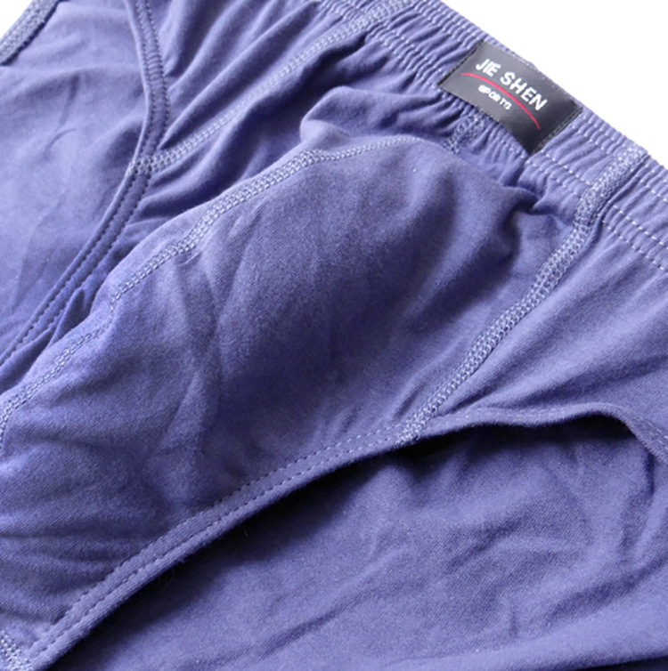 Picture of Factory wholesale middle-aged cotton underwear men's underwear breathable briefs large size fat guy waist underwear head
