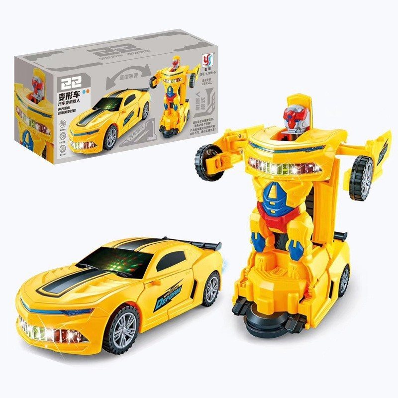 Picture of Shake the same electric universal cool rotating motorcycle deformation car light music kindergarten children's toys batch