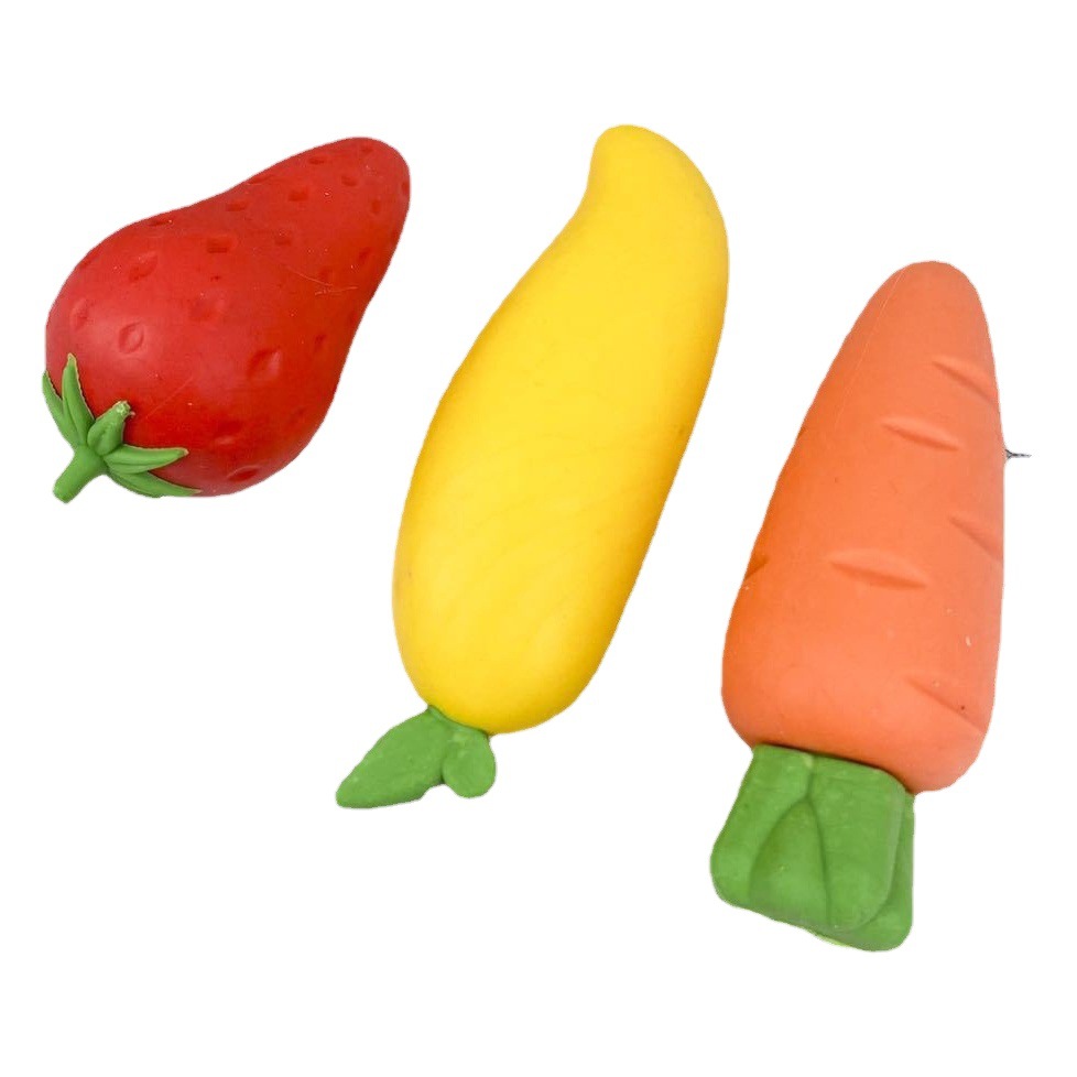 Fruit eraser kindergarten prize gift for primary school students Children's oversized anti-lost giant eraser wholesale