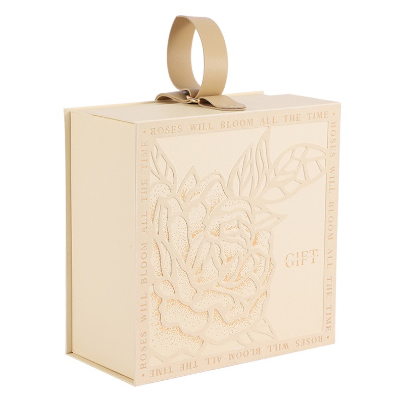 National Style gift box Xinghe rose hand gift box wedding candy box packaging box high-grade hand-held gift box