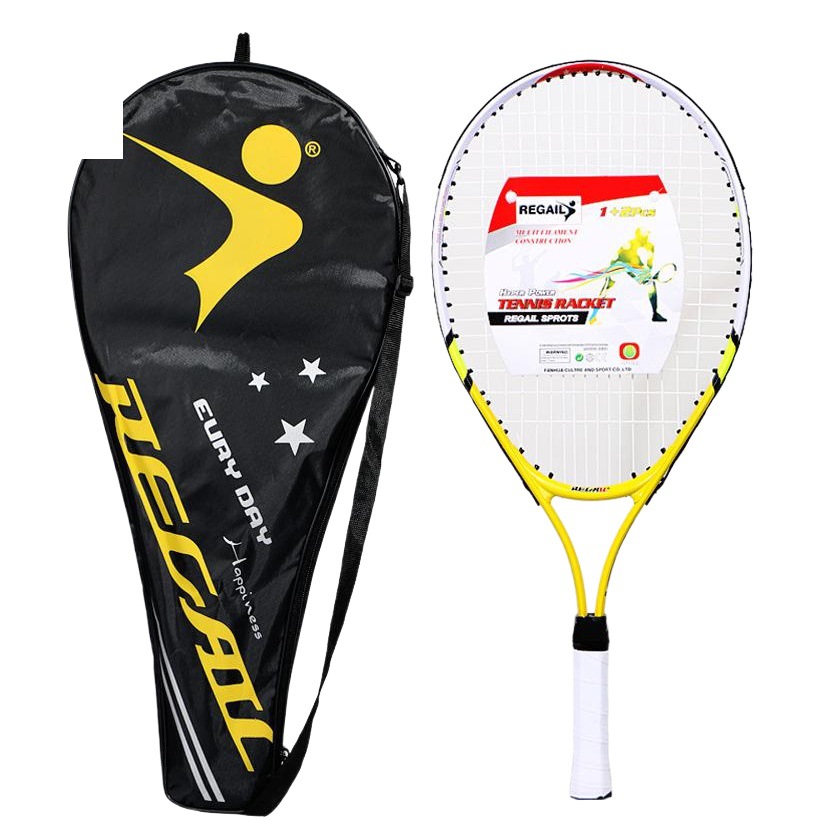 Picture of Regail 9991 tennis racket 23 inch children's tennis racket WQP youth aluminum alloy tennis racket multicolor optional