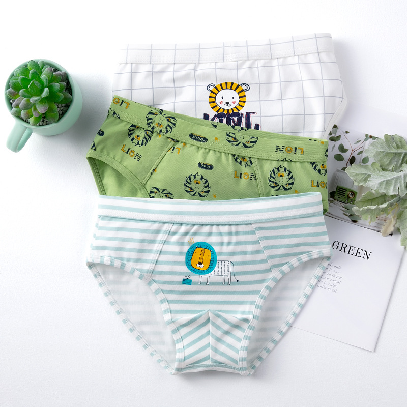 Picture of Boys' underwear children's cotton 50 boxers boys' boxer shorts middle and big children's triangle underwear children's cartoon