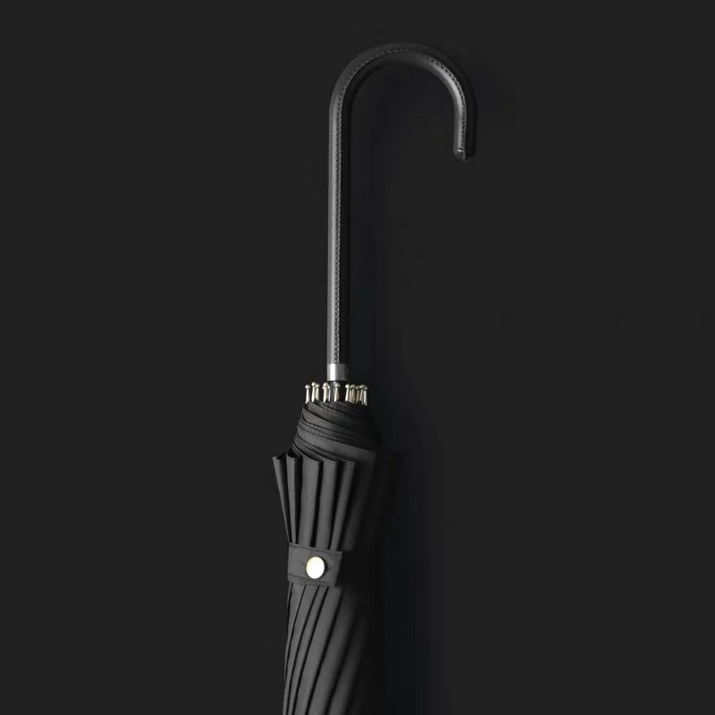 Picture of Large wholesale 16 bone automatic long handle umbrella sunshade sunscreen straight rod umbrella men's and women's dual-use umbrella customized advertising