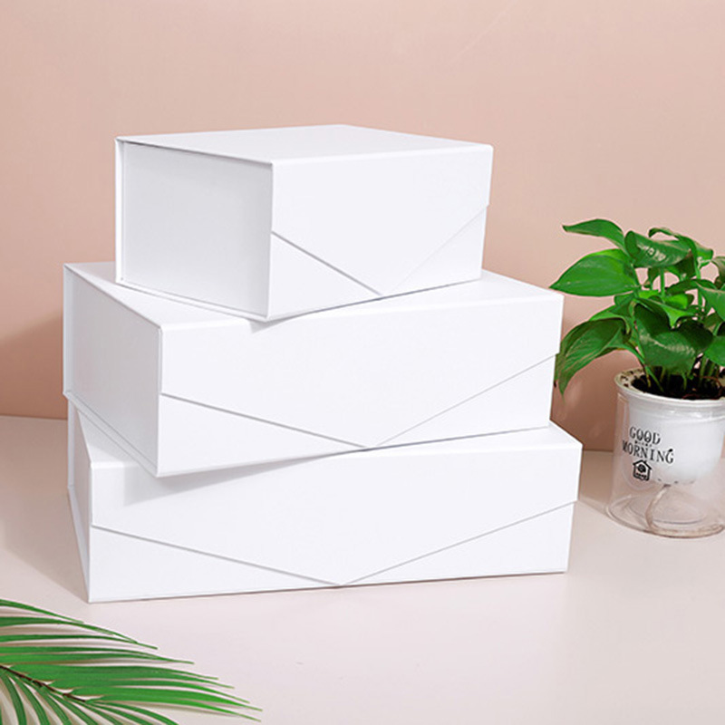 Picture of Colorful White creative V-shaped gift box multi-color flip folding box in stock wholesale folding gift box factory supply