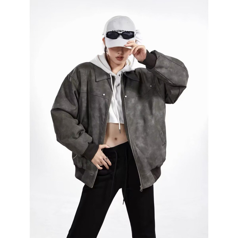 Picture of 2024 American Style High Street Design Niche Lapel Jacket for Men and Women Retro Loose All-match Fashionable Casual Jacket
