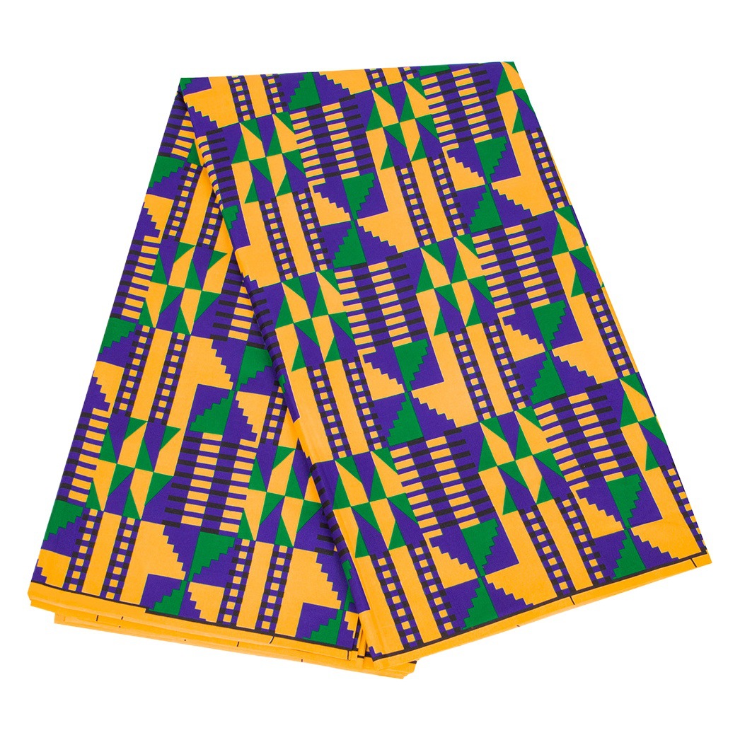 Picture of One-piece delivery African printing batik polyester fabric cross-border Amazon Ankara dress fabric