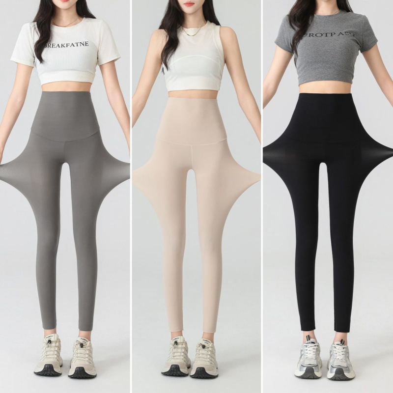 Ultra-thin Ice Silk Barbie Pants 2025 Summer New Outdoor Stretch Air Conditioning Yoga Pants UPF50+ Sunscreen Leggings