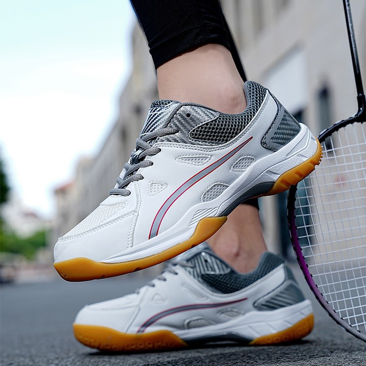 New Genuine Shock-Absorbing Professional Badminton Shoes Volleyball Shoes Male and Female Student Sports Shoes Tennis Table Tennis Shoes Non-Slip