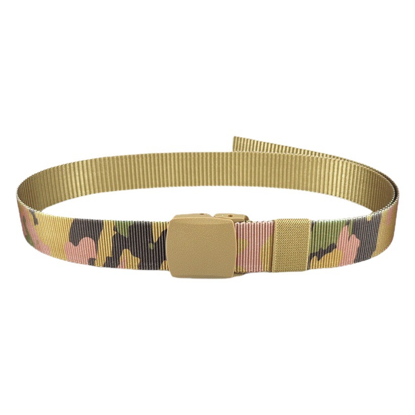 Tactical Belt F015 Camouflage Plain Non-Metallic Nylon Belt Men's Outdoor Printed Pants Belt in stock Quick Hair