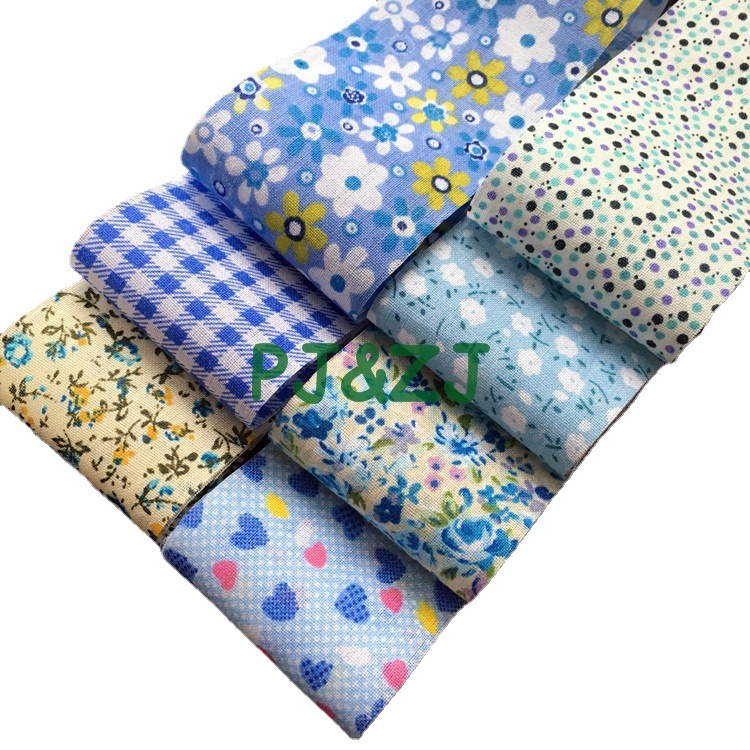 Picture of DIY handmade flower cloth wholesale cotton patchwork group 5*50cm multicolor cotton handmade floral cloth