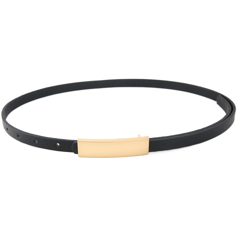 Retro new snap button thin belt fashion personality buckle simple all-match jeans dress decoration in stock