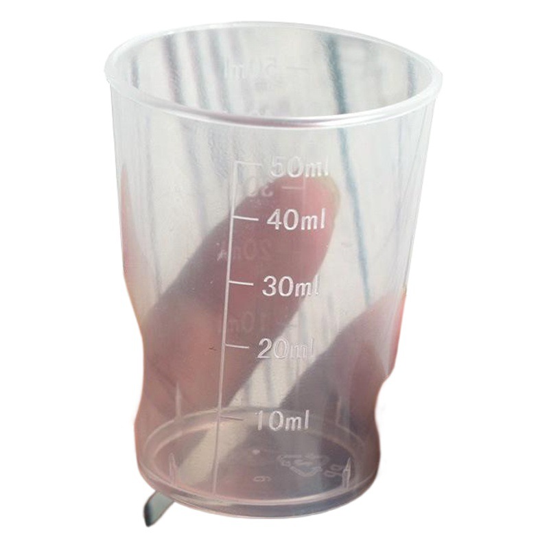 Factory in stock 50ml plastic measuring cup 50ml small measuring cup with scale plastic measuring cup laboratory measuring cylinder