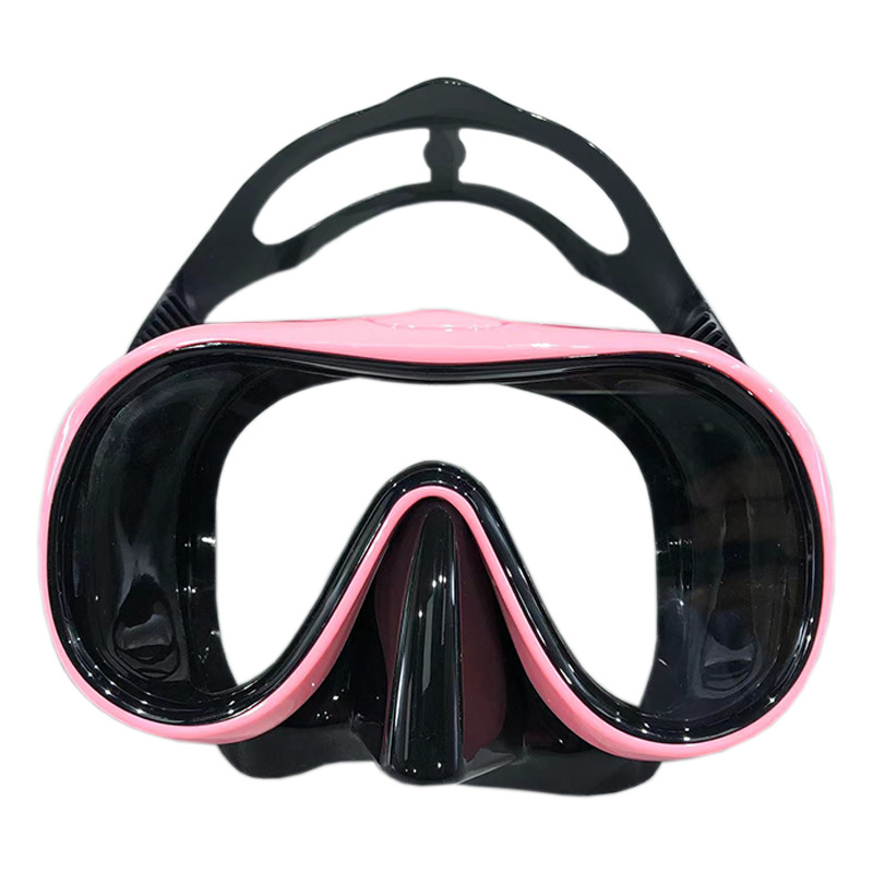 Picture of New diving goggles large frame HD adult snorkeling mirror tempered glass liquid silicone mask diving equipment