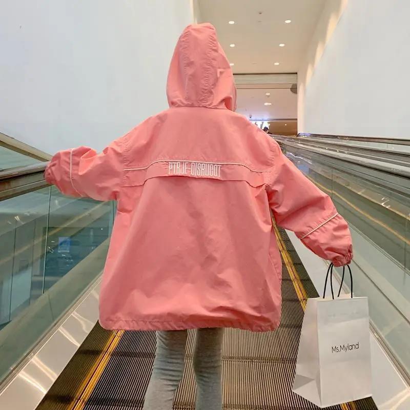 Picture of Girls' Coat Autumn 2023 New Arrival Spring Clothes Korean Style Western Style Internet Celebrant Mid-Big Children's Fashionable Top Trendy Children's Trendy Coat