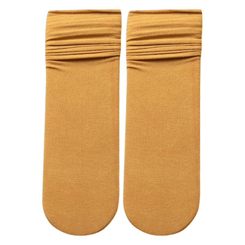 Women's Pure Cotton Socks for Autumn, Thin Stacked Socks, Solid Color Mid-Calf Socks, Oxygen Cotton Maternity Socks, Women's Long Socks, Zhuji Socks Industry