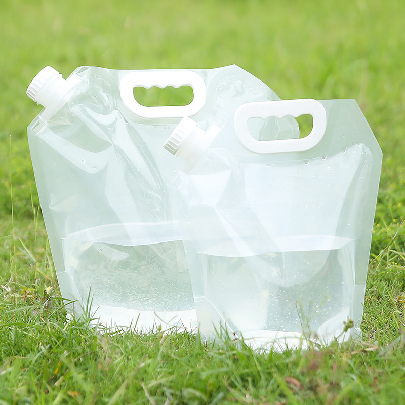 5L Outdoor Water Bag Travel Satchel Large-Capacity Satchel Water Storage Outdoor Mountaineering Car Camping Foldableing Storage