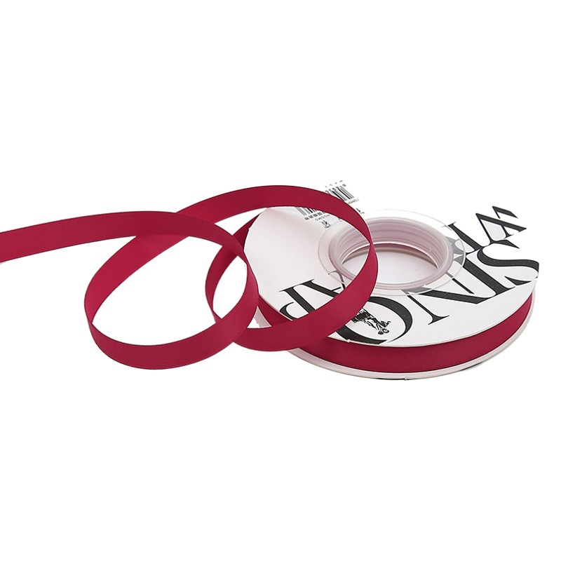 1cm Milk Silk Double-sided Matte Ribbon South Korea Thickened Satin Ribbon Handmade DIY Bow Ribbon Flower Bundle Strap