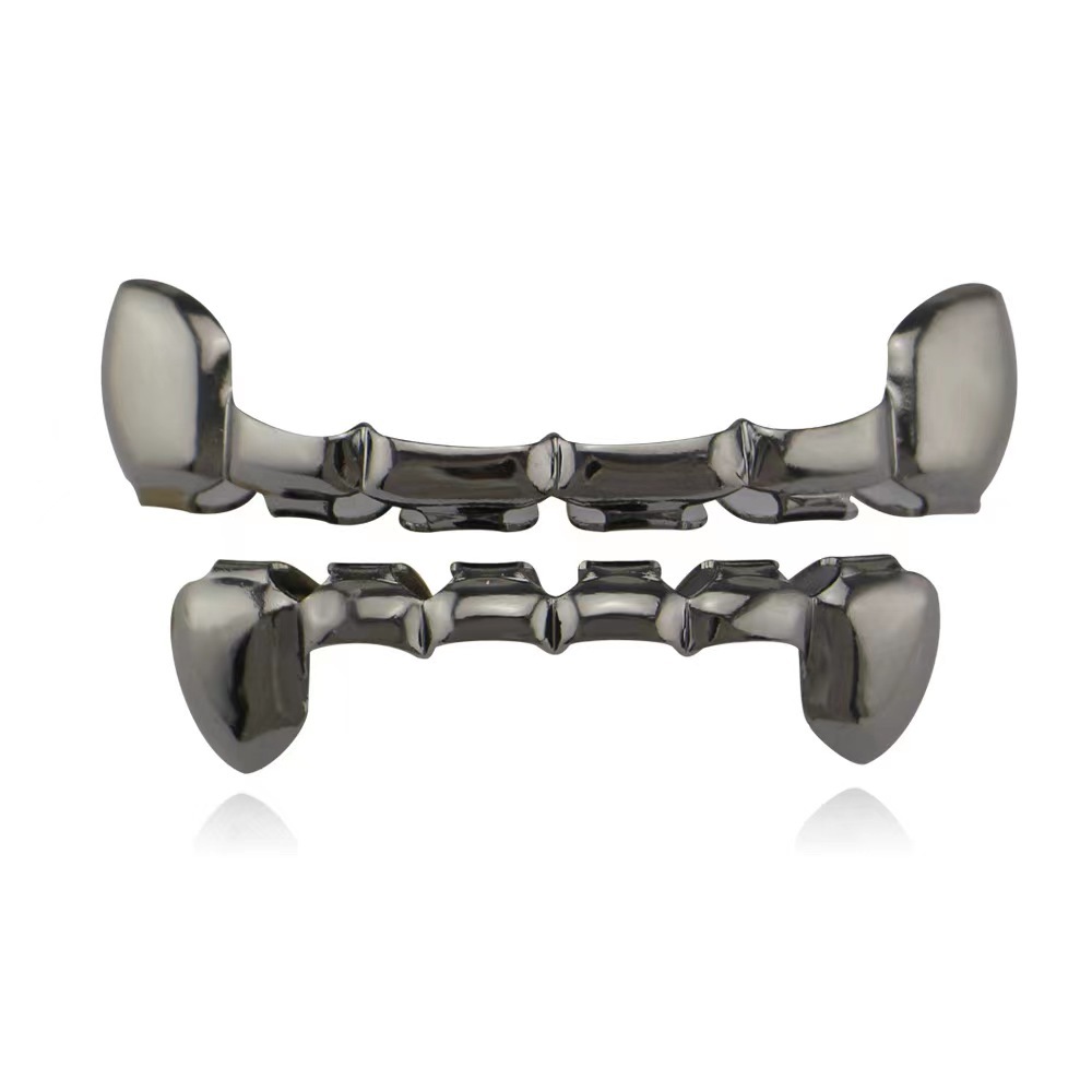 Picture of Cross-Border Hot Selling European and American Hip-Hop Trendy Hippop18K Hip-Hop Flat Teeth Cut Out Tiger Teeth Braces Fashion Trendy Products