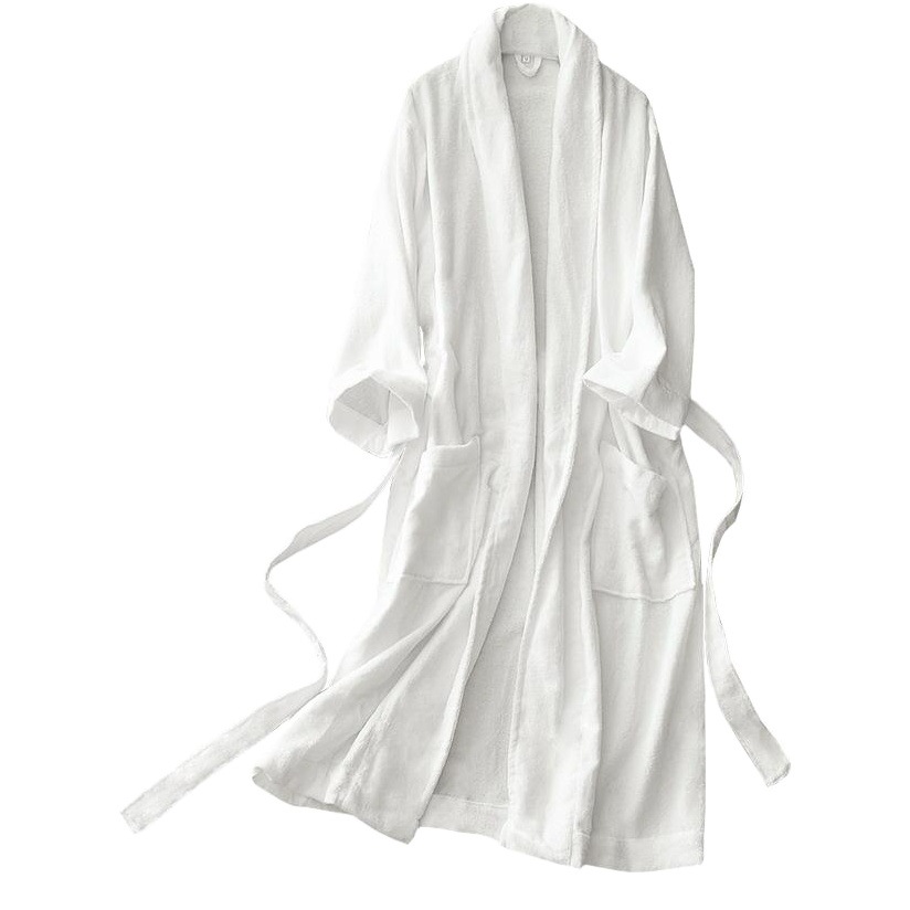 Japanese Autumn and Winter Cotton Bathrobe Bathrobe Nightgown Extra-large Thickened Household Exported Towel Cloth Absorbent for Couple