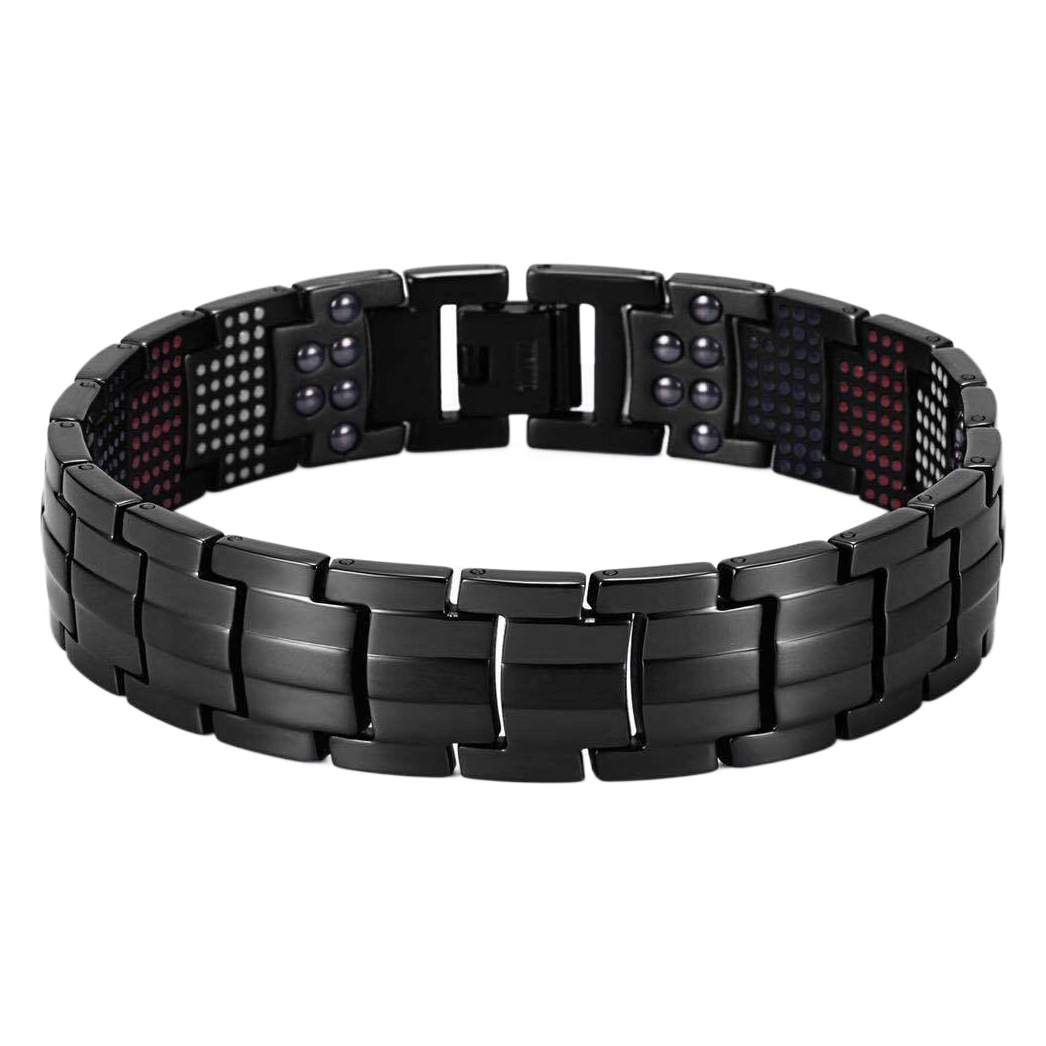 Yunjin European and American fashion detachable multi-point bracelet negative ion energy men's alloy bracelet for cross-border