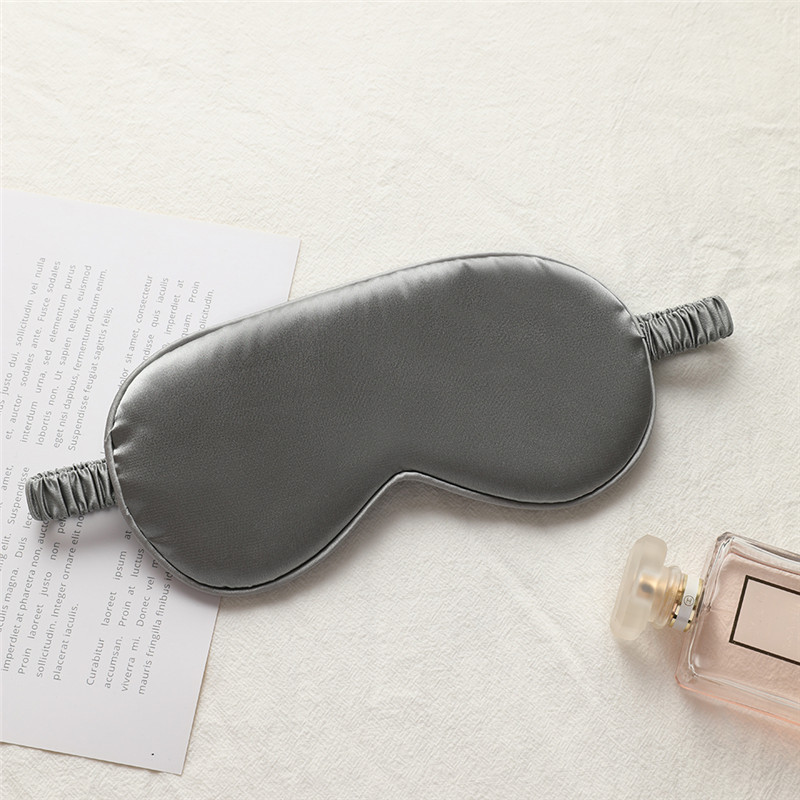 Picture of New double-sided artificial silk eye mask sleep elastic travel lunch break eye mask printed aviation eye mask wholesale