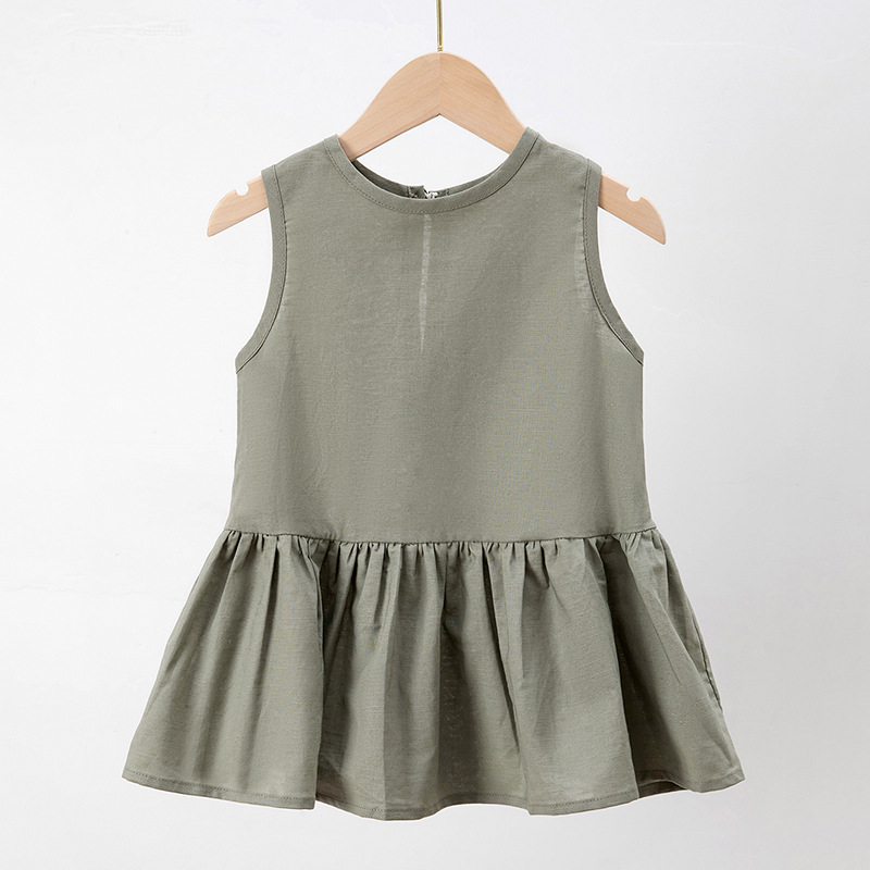 Picture of Sling dress Children's Women's AliExpress Spring and Autumn New Class A Summer 2025 New dress Big Children's Cotton