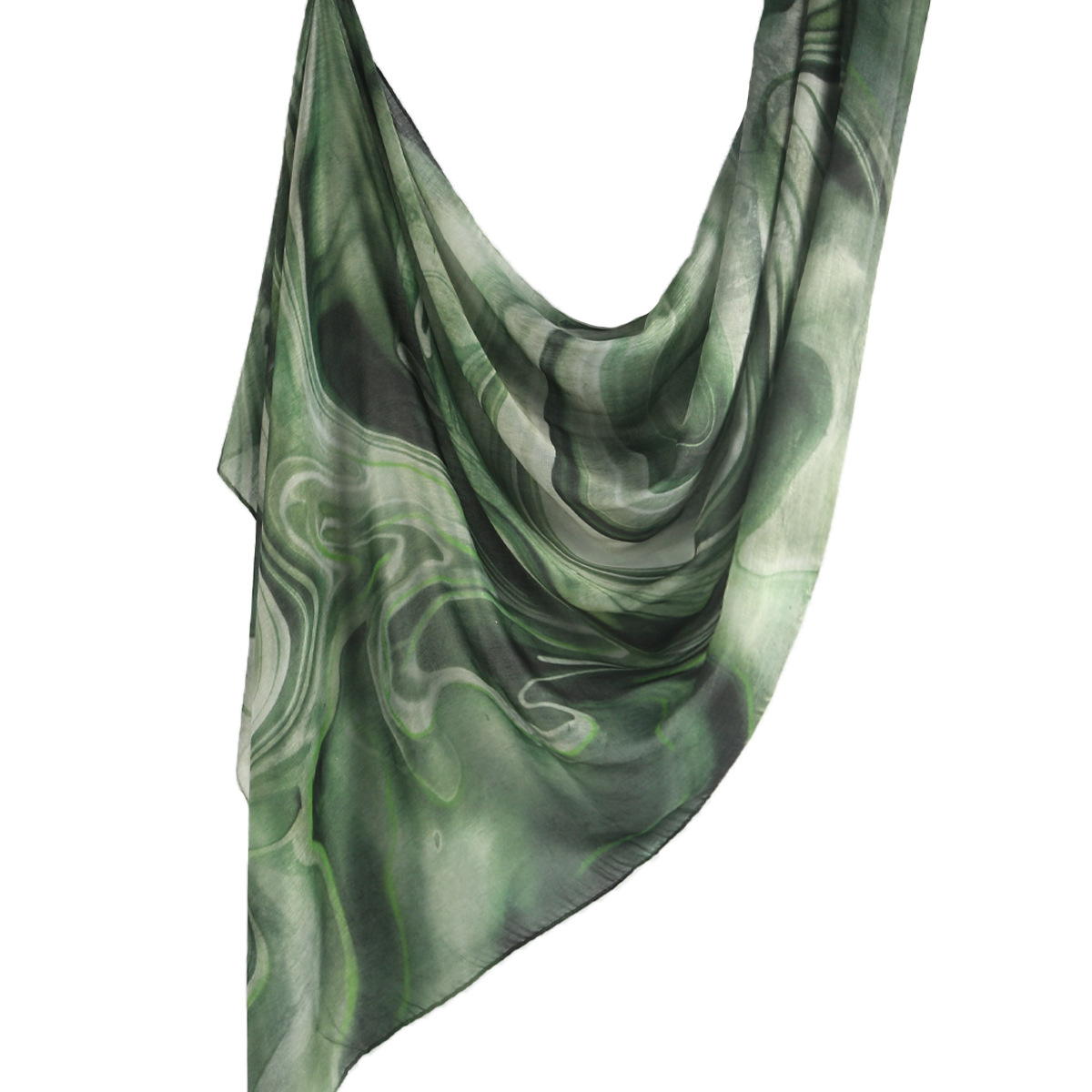 Picture of Best-Selling Watercolor Tie-Dye Cotton Scarf Arabian Satin Polyester Long Scarf Turkish Middle Eastern Scarf