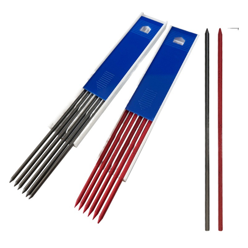 Picture of 3.0mm thick core stainless steel metal mechanical pencil engineering drawing art painting activity pencil woodworking pen