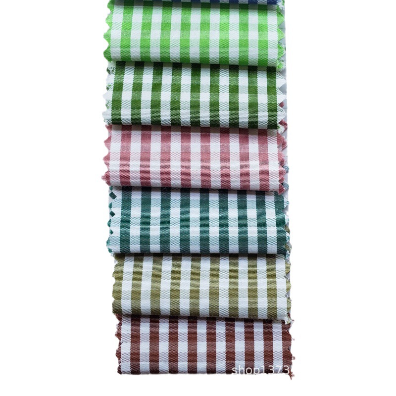 Spot supply 45 polyester cotton plaid classic yarn-dyed shirt cloth spring and summer shirt clothing fabric