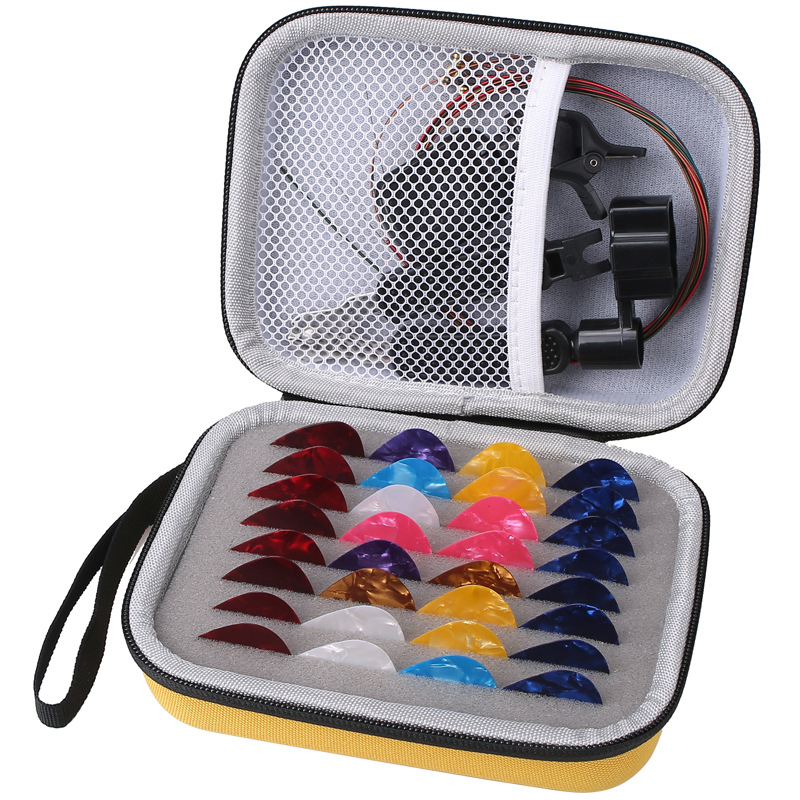 Wholesale box guitar pick bag EVA guitar pick box guitar accessories portable pick storage bag