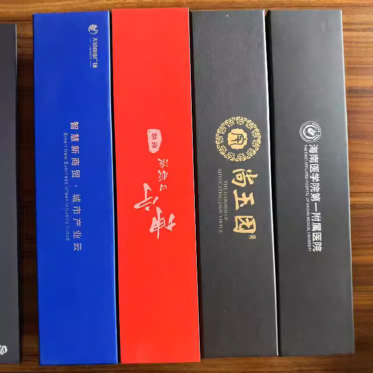 Picture of Three-fold automatic umbrella log handle lettering sunny umbrella men's business folding umbrella printed logo high-end gift umbrella