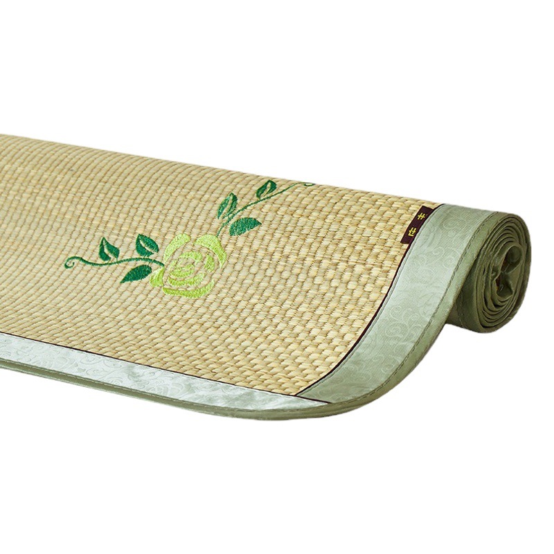 Straw mat wholesale factory plus tatami mat old-fashioned double-sided folding dormitory student single mat orchid mat