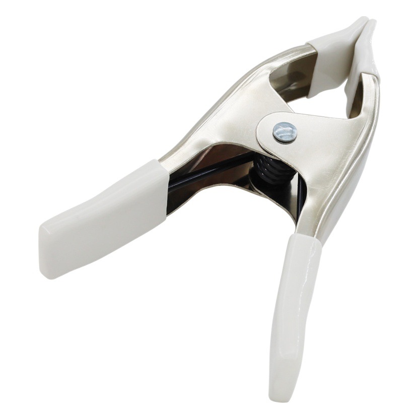 6inch Heavy Metal White A-Shaped Clamp Shooting Clamp Spring Clamp Quick Fixing Wedding Dress Waist Tail Clamp