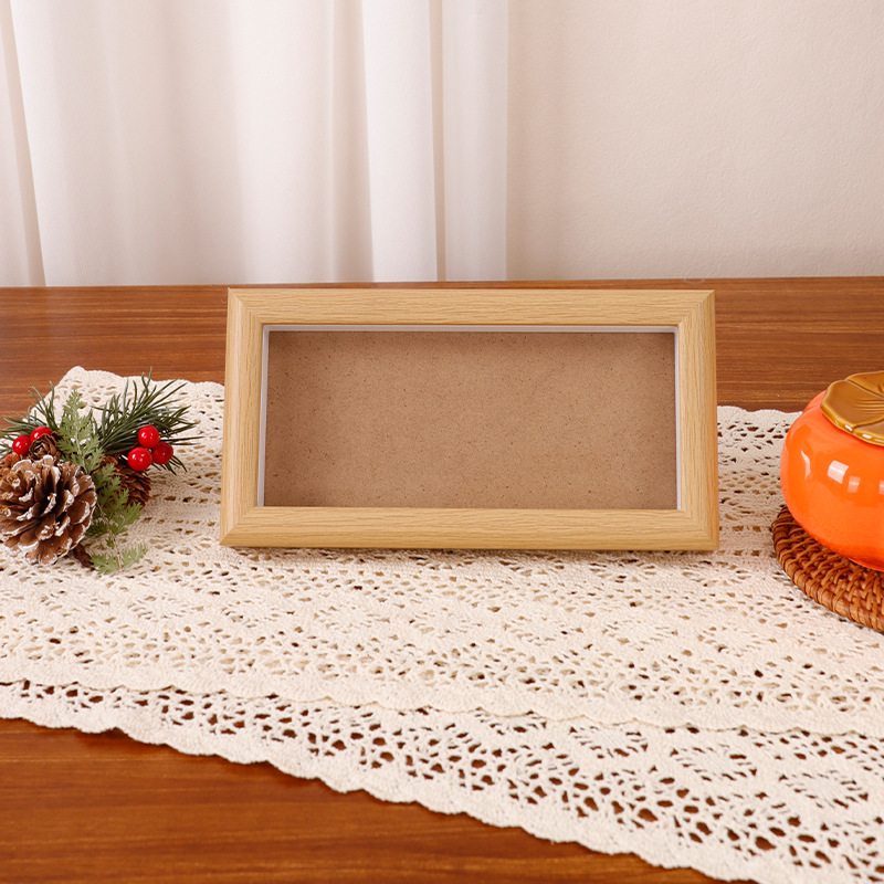 Picture of Mini Song Jin Hard Card Calligraphy Photo Frame Table Rice Paper Desktop Decorative Picture Frame diy Wenchuang Handwritten Calligraphy Ornaments