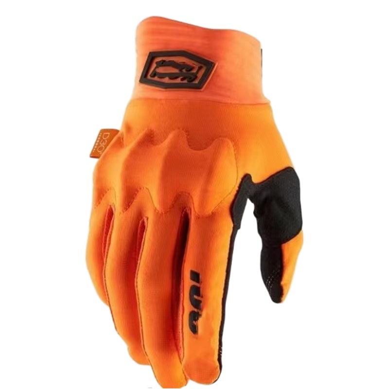 100% D30 Outdoor Sports Cycling Off-Road Motorcycle Wear-Resistant Long-Finger Anti-Slip Gloves Mountain Bike Anti-Wear
